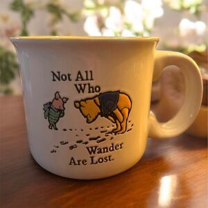 Disney x Life Is Good Winnie the Pooh & Piglet "Not All Who Wander" Coffee Mug